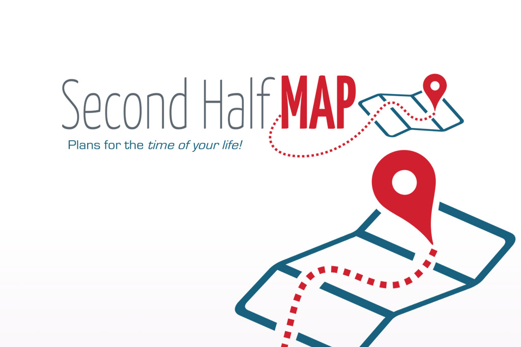 Second Half Map Logo Design