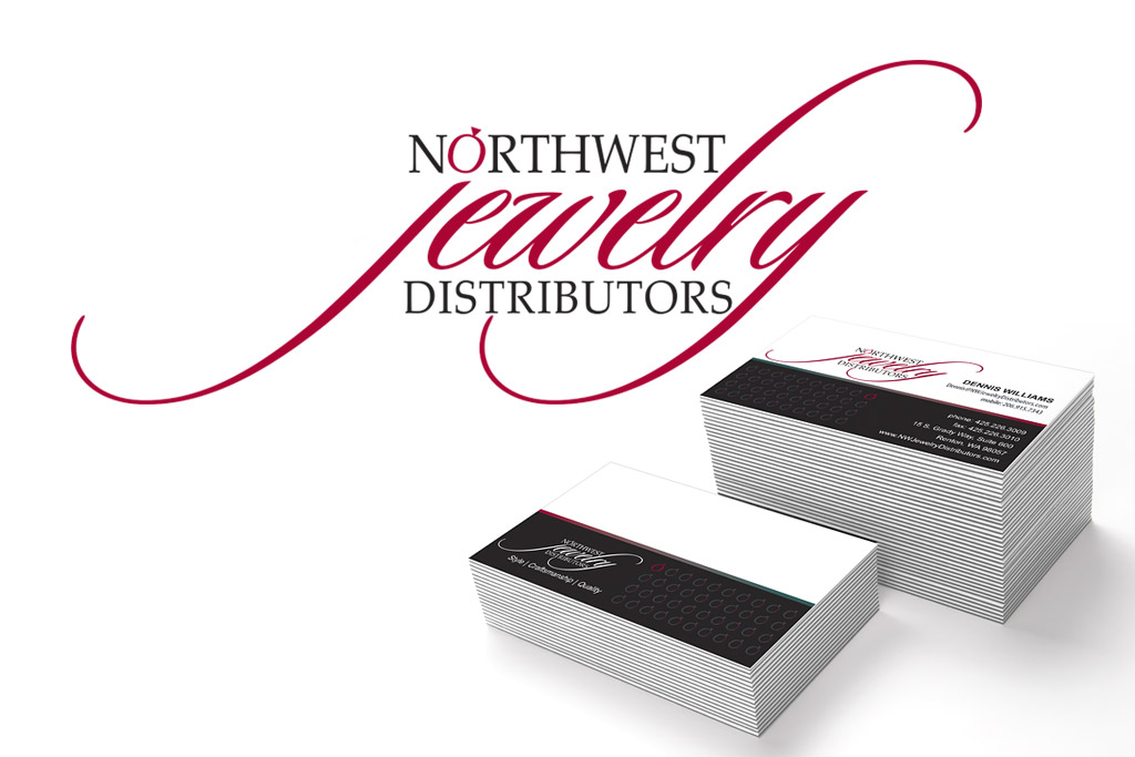 Northwest Jewelry Distributors Logo and Business Card Designs