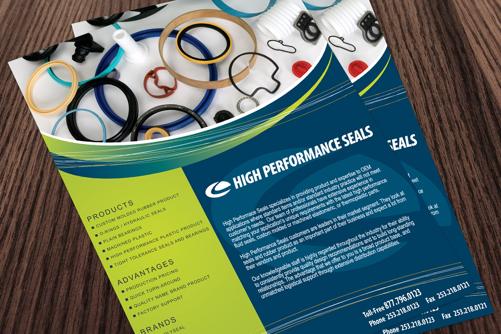 High Performance Seals Flyer Design