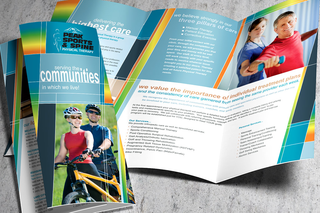 Peak Sports and Spine Physical Therapy Brochure Design