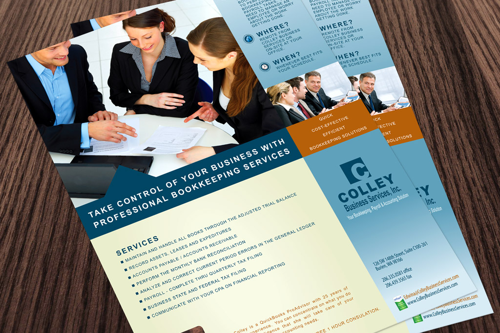 Colley Business Services Flyer Design